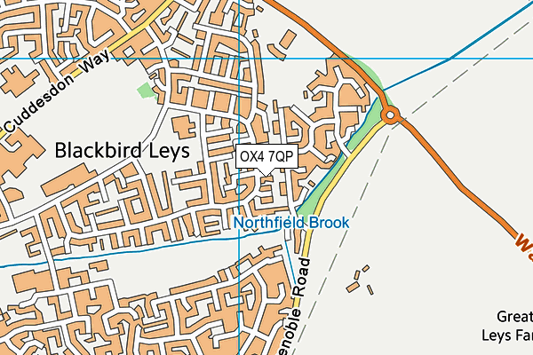 OX4 7QP map - OS VectorMap District (Ordnance Survey)