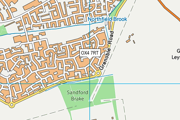 OX4 7RT map - OS VectorMap District (Ordnance Survey)