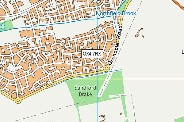 OX4 7RX map - OS VectorMap District (Ordnance Survey)