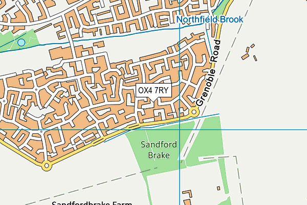 OX4 7RY map - OS VectorMap District (Ordnance Survey)