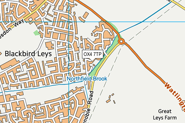 OX4 7TP map - OS VectorMap District (Ordnance Survey)