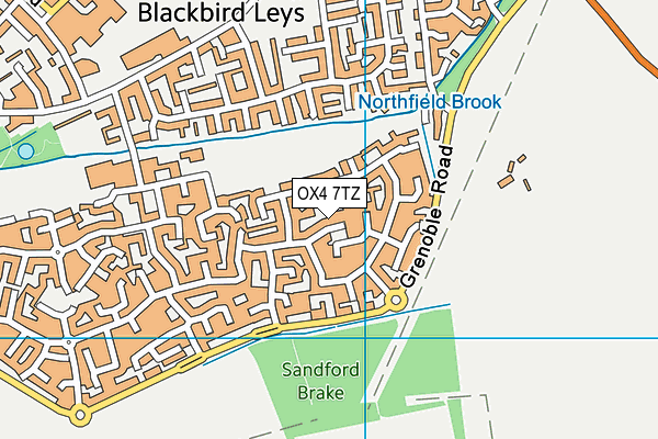 OX4 7TZ map - OS VectorMap District (Ordnance Survey)