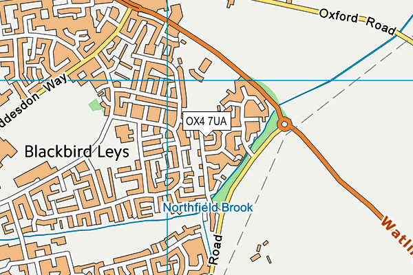 OX4 7UA map - OS VectorMap District (Ordnance Survey)