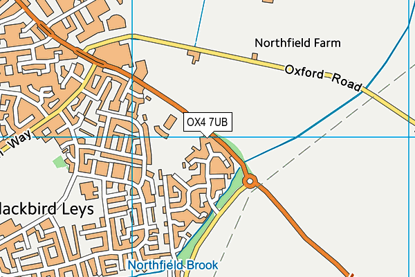 OX4 7UB map - OS VectorMap District (Ordnance Survey)