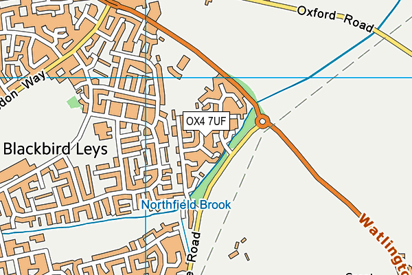 OX4 7UF map - OS VectorMap District (Ordnance Survey)