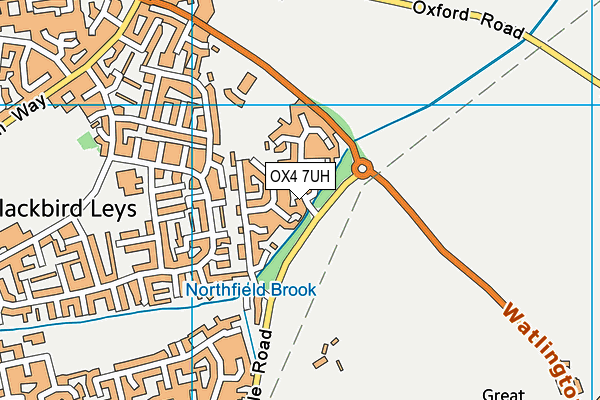 OX4 7UH map - OS VectorMap District (Ordnance Survey)