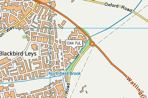 OX4 7UL map - OS VectorMap District (Ordnance Survey)