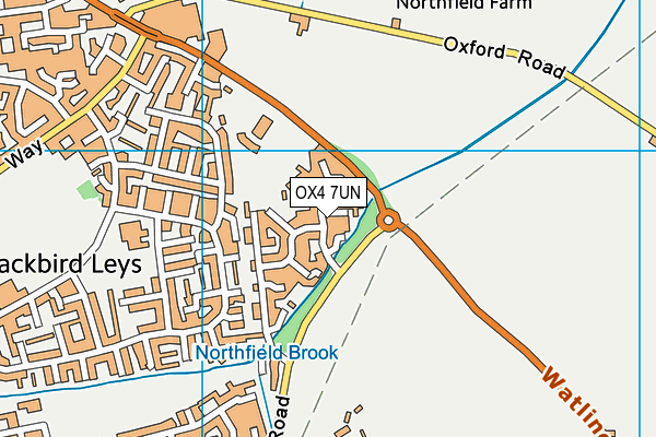 OX4 7UN map - OS VectorMap District (Ordnance Survey)