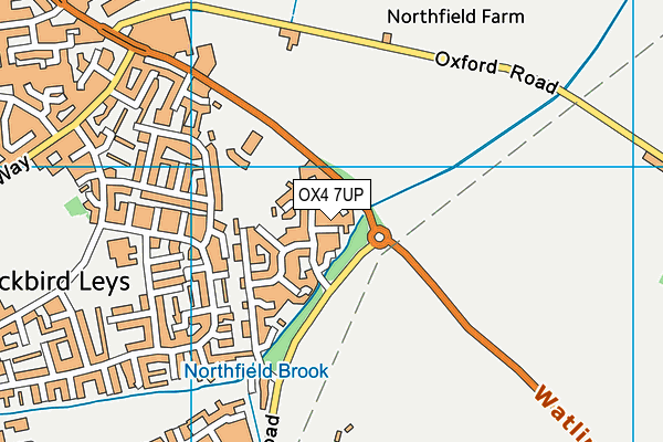 OX4 7UP map - OS VectorMap District (Ordnance Survey)