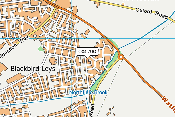 OX4 7UQ map - OS VectorMap District (Ordnance Survey)