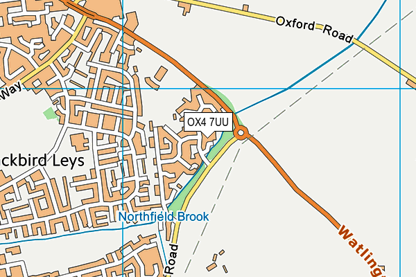 OX4 7UU map - OS VectorMap District (Ordnance Survey)