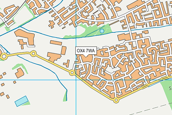 OX4 7WA map - OS VectorMap District (Ordnance Survey)