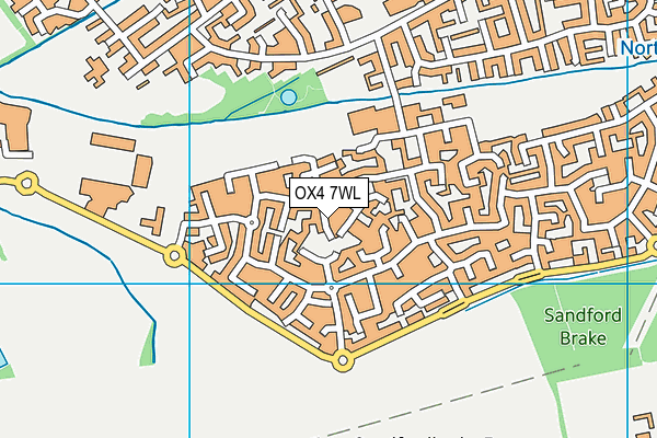 OX4 7WL map - OS VectorMap District (Ordnance Survey)