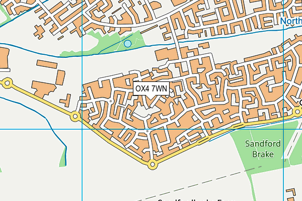 OX4 7WN map - OS VectorMap District (Ordnance Survey)