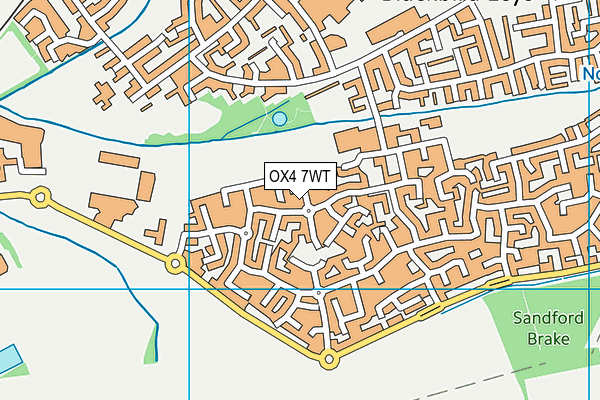 OX4 7WT map - OS VectorMap District (Ordnance Survey)