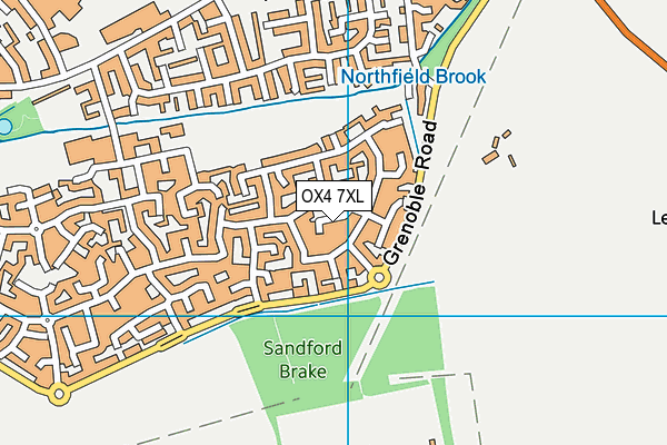 OX4 7XL map - OS VectorMap District (Ordnance Survey)