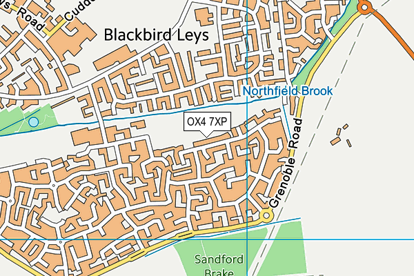 OX4 7XP map - OS VectorMap District (Ordnance Survey)