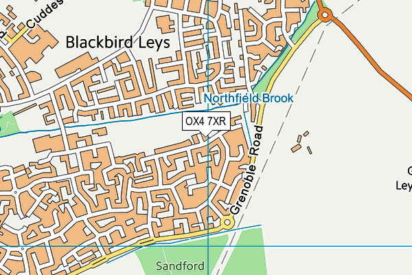 OX4 7XR map - OS VectorMap District (Ordnance Survey)