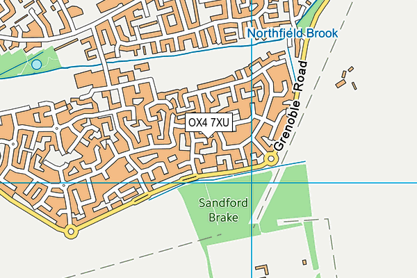 OX4 7XU map - OS VectorMap District (Ordnance Survey)