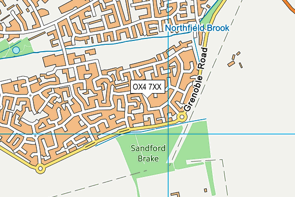 OX4 7XX map - OS VectorMap District (Ordnance Survey)