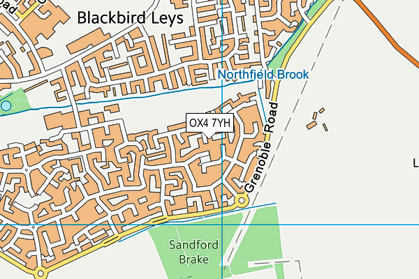 OX4 7YH map - OS VectorMap District (Ordnance Survey)