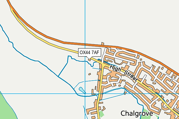 OX44 7AF map - OS VectorMap District (Ordnance Survey)