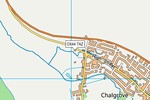 OX44 7AZ map - OS VectorMap District (Ordnance Survey)