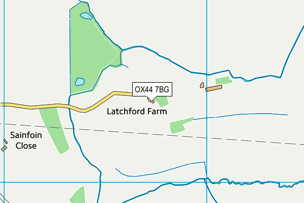 OX44 7BG map - OS VectorMap District (Ordnance Survey)