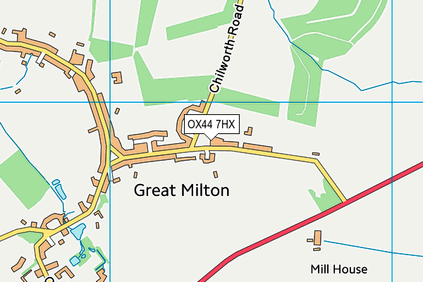 OX44 7HX map - OS VectorMap District (Ordnance Survey)