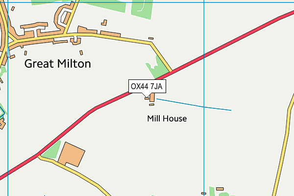 OX44 7JA map - OS VectorMap District (Ordnance Survey)