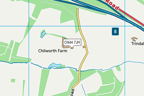 OX44 7JH map - OS VectorMap District (Ordnance Survey)