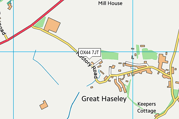 OX44 7JT map - OS VectorMap District (Ordnance Survey)