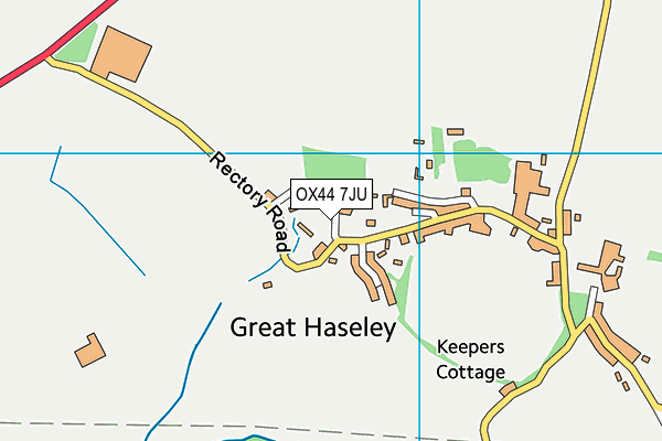 OX44 7JU map - OS VectorMap District (Ordnance Survey)