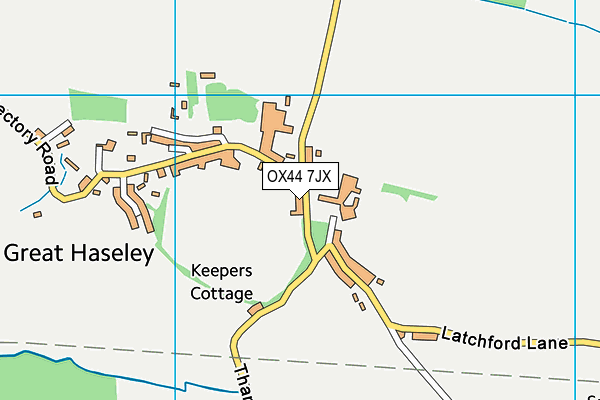 OX44 7JX map - OS VectorMap District (Ordnance Survey)