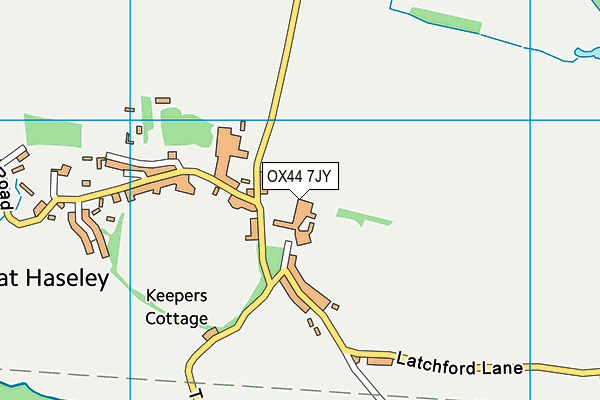 OX44 7JY map - OS VectorMap District (Ordnance Survey)