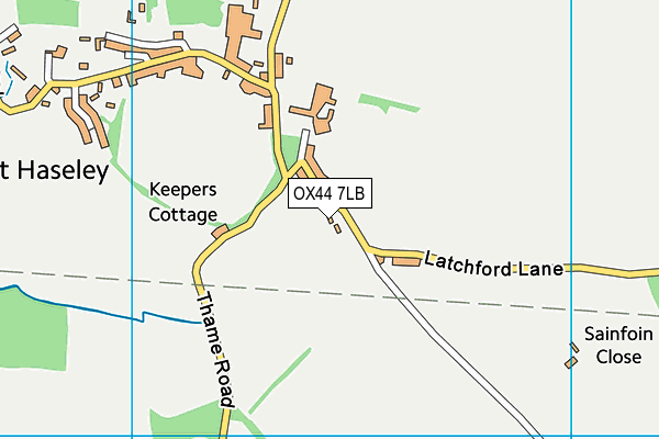 OX44 7LB map - OS VectorMap District (Ordnance Survey)