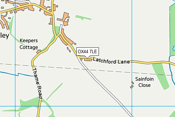 OX44 7LE map - OS VectorMap District (Ordnance Survey)