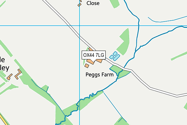 OX44 7LG map - OS VectorMap District (Ordnance Survey)