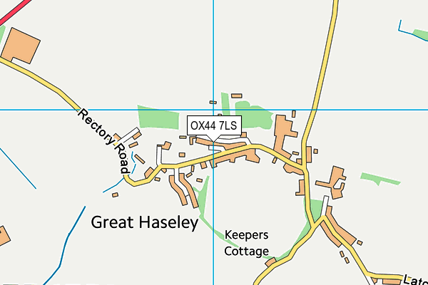 OX44 7LS map - OS VectorMap District (Ordnance Survey)