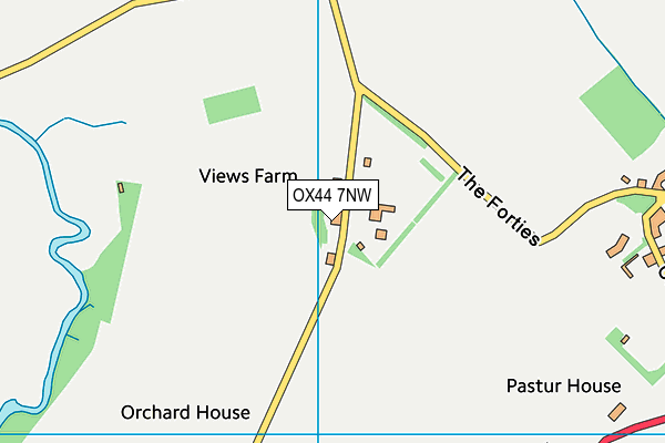 OX44 7NW map - OS VectorMap District (Ordnance Survey)