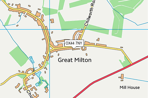 OX44 7NY map - OS VectorMap District (Ordnance Survey)