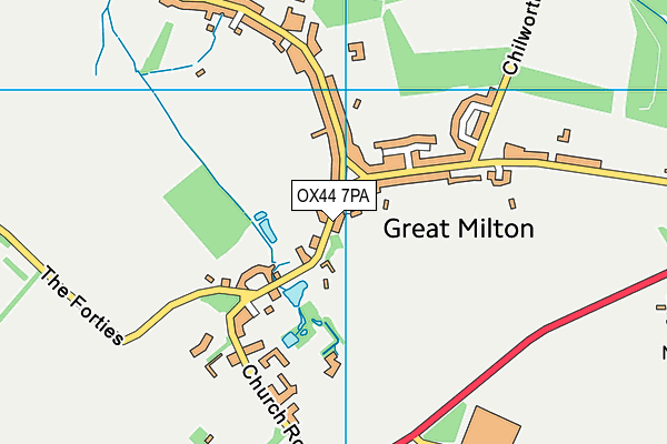 OX44 7PA map - OS VectorMap District (Ordnance Survey)