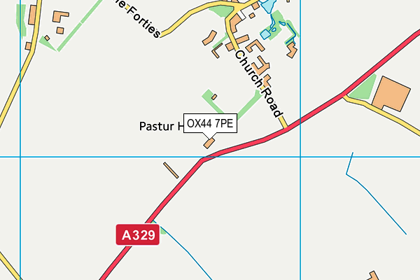 OX44 7PE map - OS VectorMap District (Ordnance Survey)