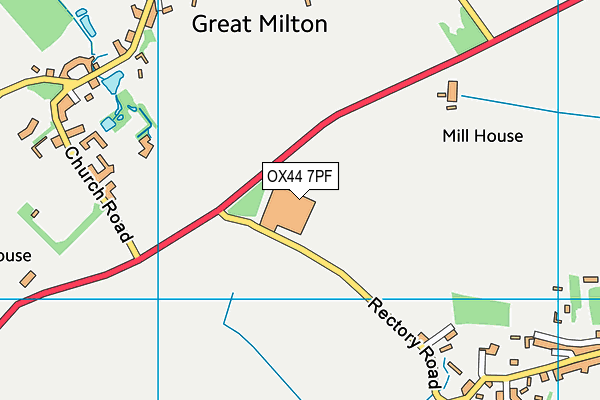 OX44 7PF map - OS VectorMap District (Ordnance Survey)