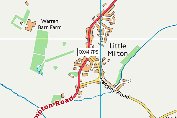 OX44 7PS map - OS VectorMap District (Ordnance Survey)