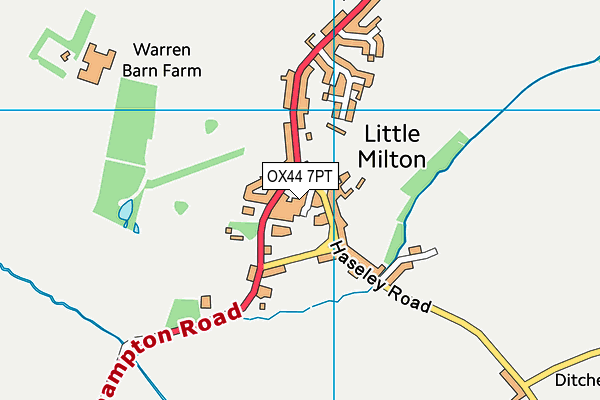 OX44 7PT map - OS VectorMap District (Ordnance Survey)