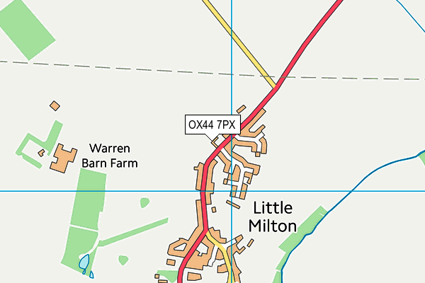 OX44 7PX map - OS VectorMap District (Ordnance Survey)