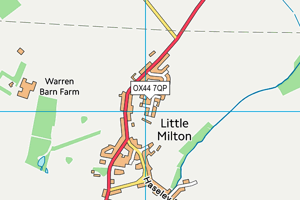 OX44 7QP map - OS VectorMap District (Ordnance Survey)