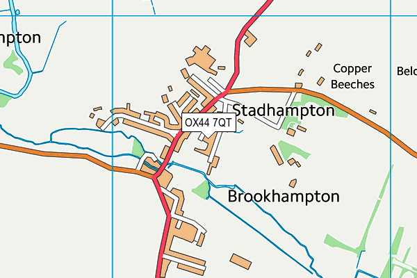 OX44 7QT map - OS VectorMap District (Ordnance Survey)