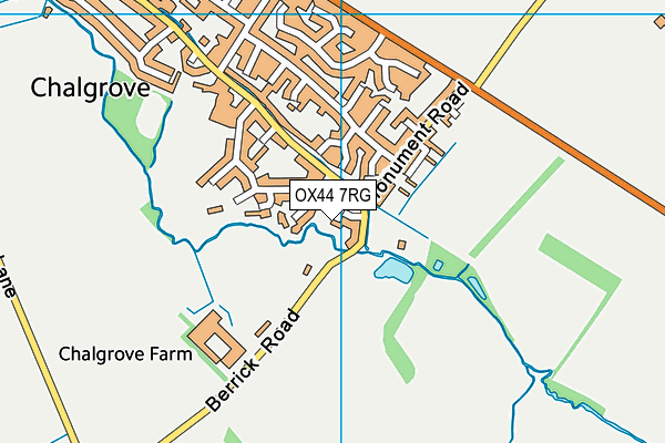 OX44 7RG map - OS VectorMap District (Ordnance Survey)